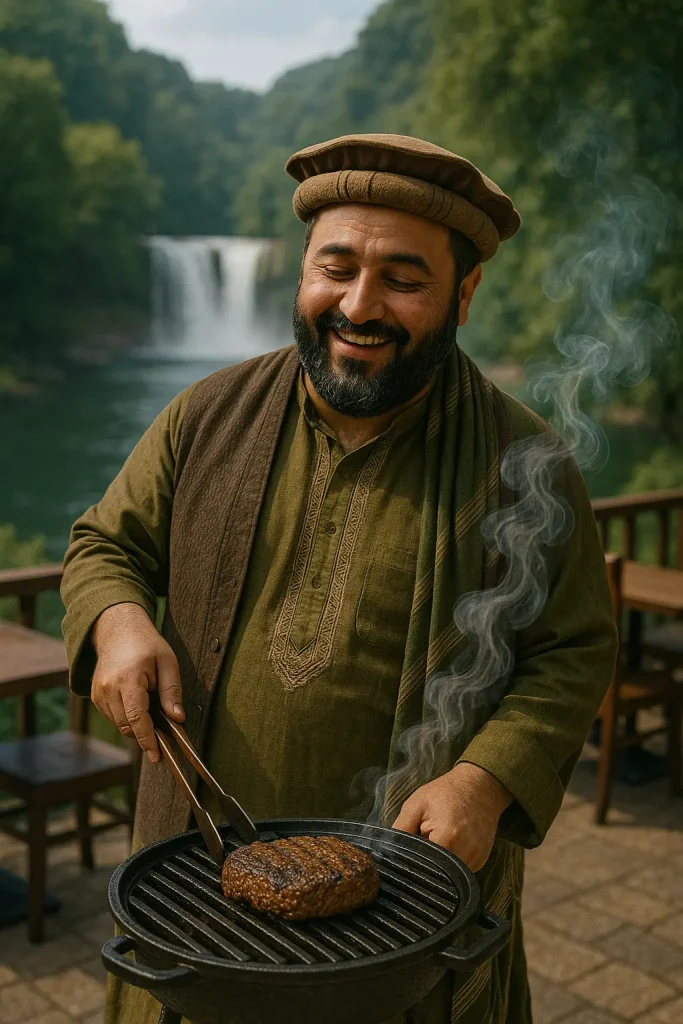 Afghan man cooking with local dress
آشپزی
