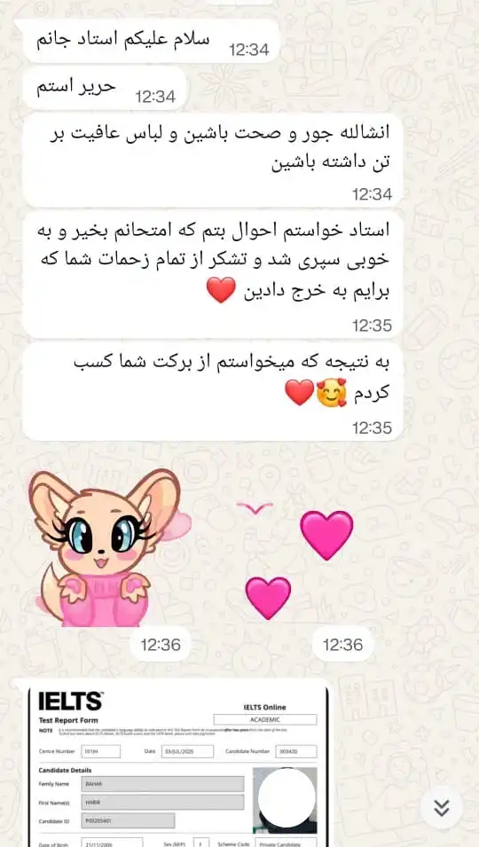 Bahar Harir satisfiction